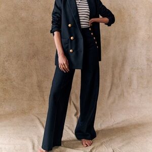 COPY - Women's navy  Blazer from Sézane in size 46 European 
New no tags